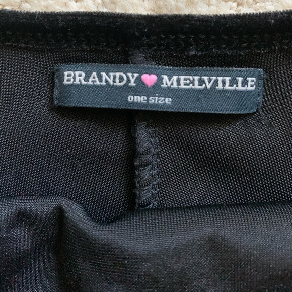 Black velvet crop top - Picture 3 of 3